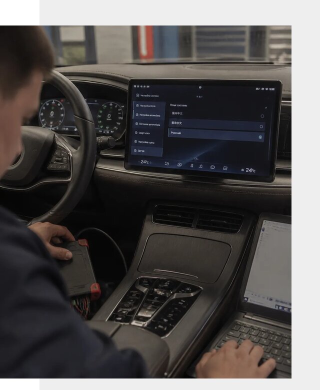 Русификация автомобиля BYD HAN для эксплуатации в Новотроицке